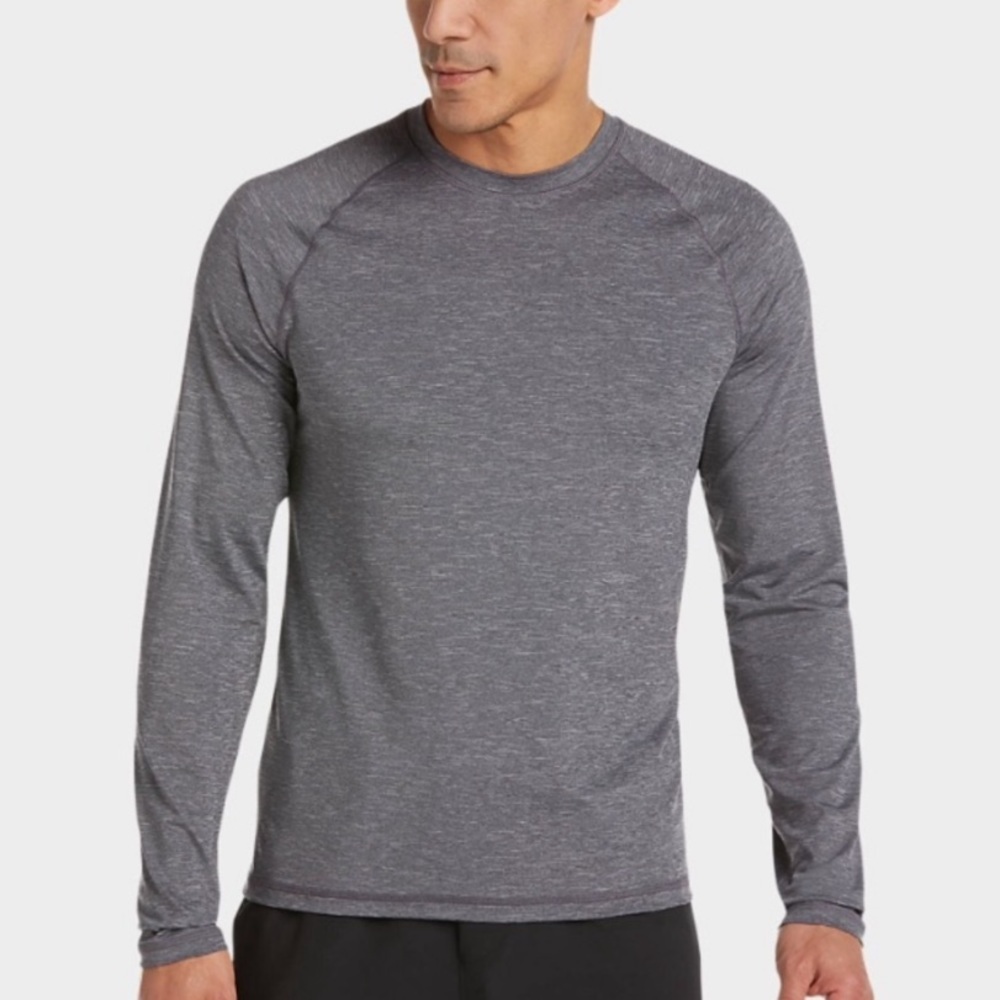 NWT Joseph Abboud Sport Gray Long Sleeve Activewear Shirt